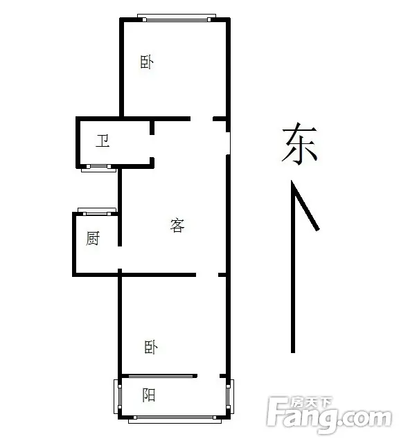 岔路街人民银行宿舍岔路街人民银行宿舍 1室 户型图 1室1厅1卫1厨 0.00㎡