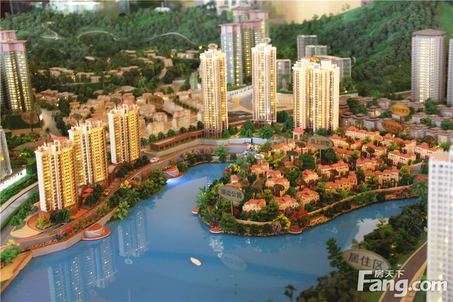实景图:二期沙盘模型
