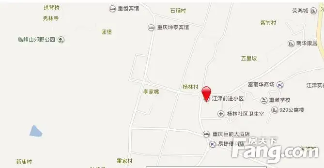 江津前进小区交通图