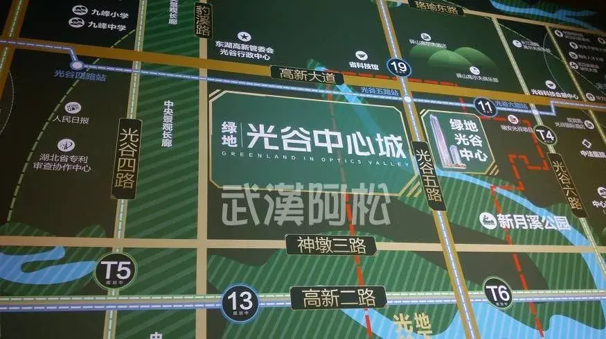 绿地光谷中心城规划亮相!一期6栋共582套光谷顶级房源!