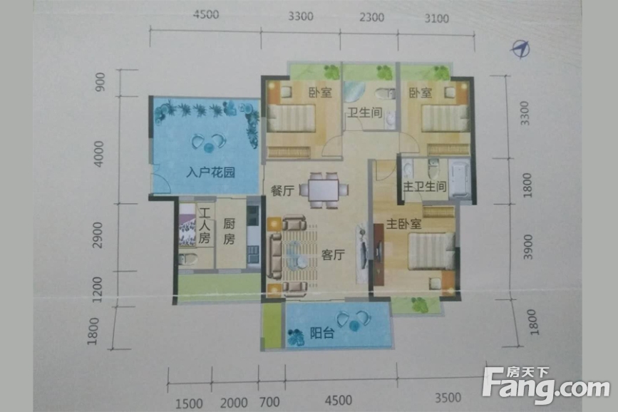 52㎡_燕湖·康城户型图-清远搜房网