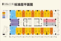 万达西安one国际公寓A1-A6标准层平面图
