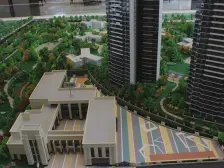 房子是双阳台 南北对流的 对花园 房子都很大 户型方正