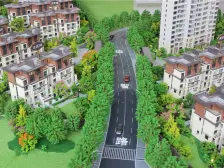 近红角洲学府旁新力铂园联排上叠有喜欢带露台的看过来