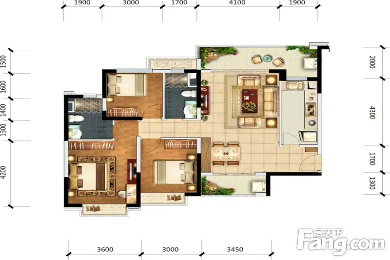 恒大御府户型图