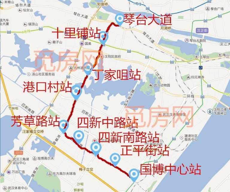 武汉地铁12号线最新最全站点曝光!亲测站点楼盘距离!