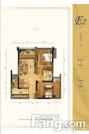 中洲锦城湖岸2期别墅户型图