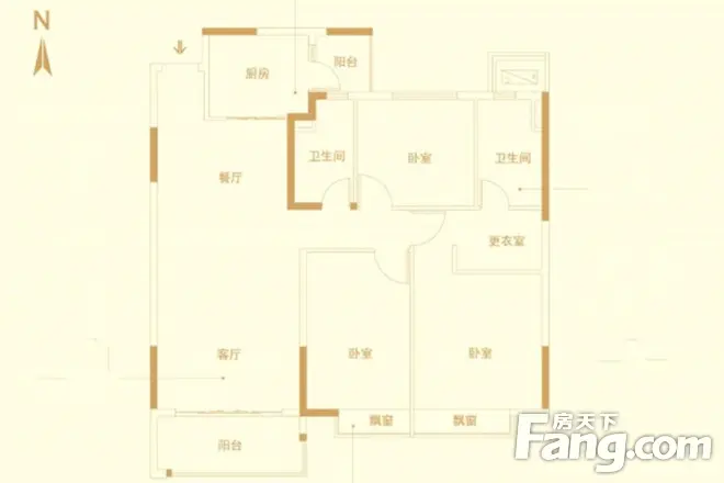 恒大龙珺户型图