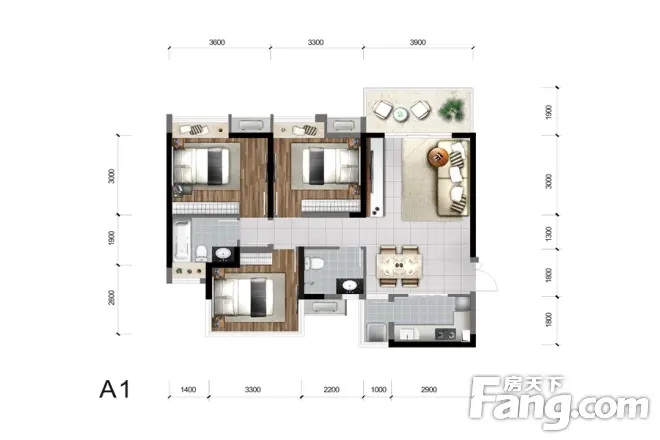 爱在城南商住楼户型图