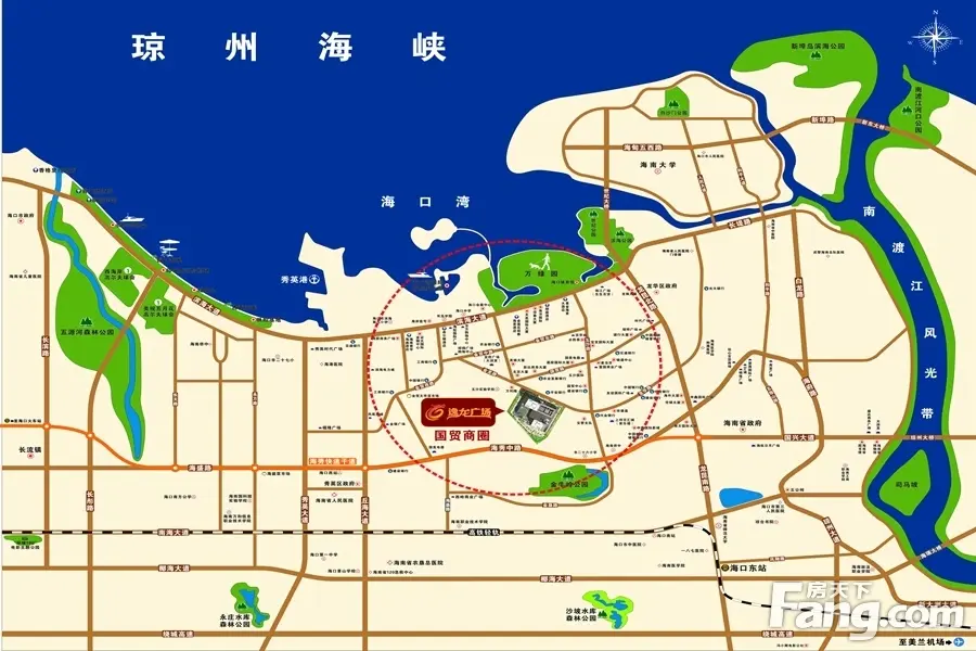 逸龙广场·九珑交通图