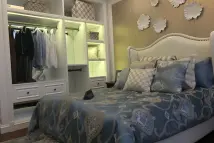 三里花城E1户型样板间主卧