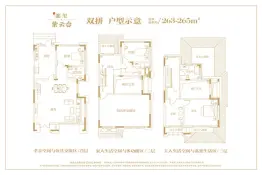 天山龍玺4室3厅1厨3卫建面265.0㎡