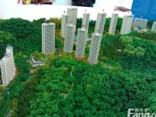 双泳池,双会所,法式园林绿化,前后无遮挡采光好