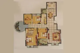 易道郡 玫瑰公馆4室2厅1厨2卫建面150.0㎡