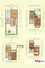 嘉和城别墅4室3厅1厨4卫建面268.11㎡