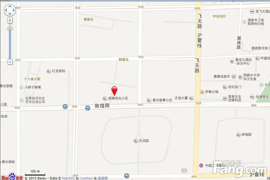 春光丽景小区交通图