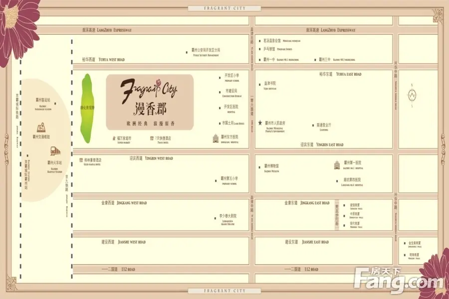 漫香郡交通图