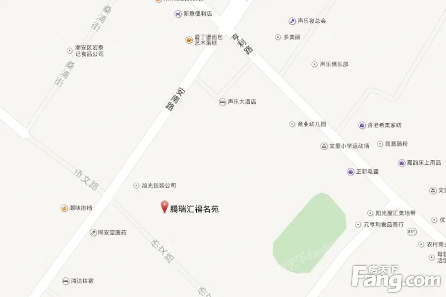 腾瑞汇福名苑交通图