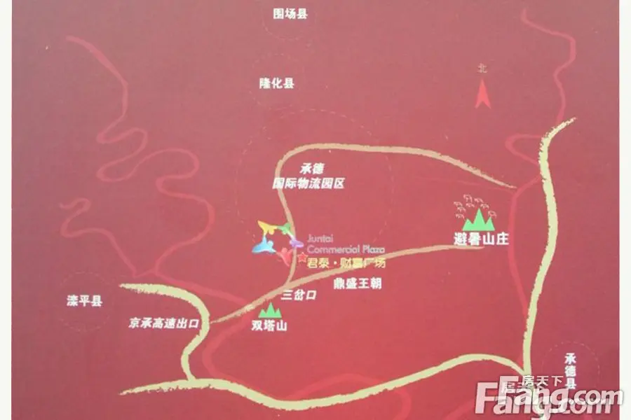 君泰财富广场·香江家居mall·工商联大厦交通图