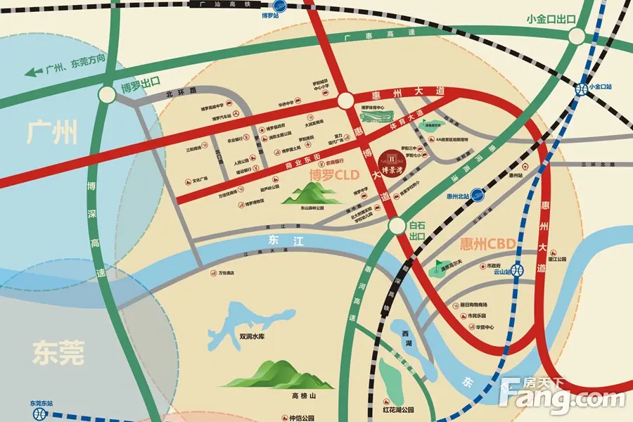 博景湾交通图