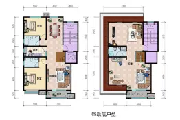 上风上水领地4室2厅1厨2卫建面214.79㎡