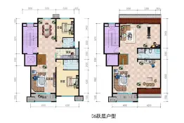 上风上水领地4室2厅1厨2卫建面225.16㎡
