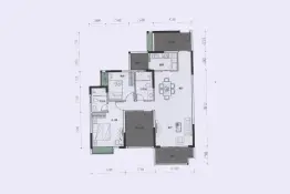 恒福·山语海2室2厅1厨2卫建面121.0㎡