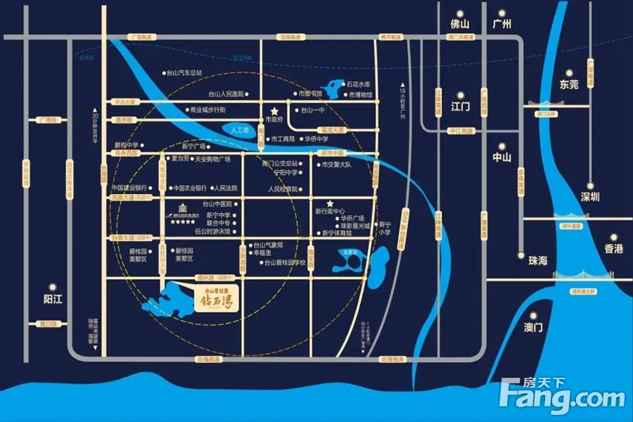 台山碧桂园交通图