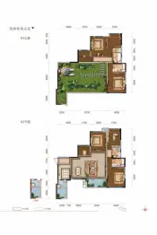 三里花城5室2厅1厨4卫建面223.0㎡