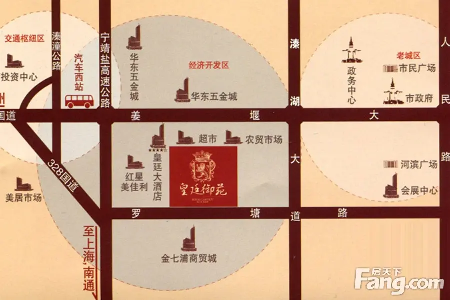 皇廷御苑交通图