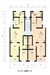 诚品·幸福城3室2厅1厨1卫建面100.3㎡